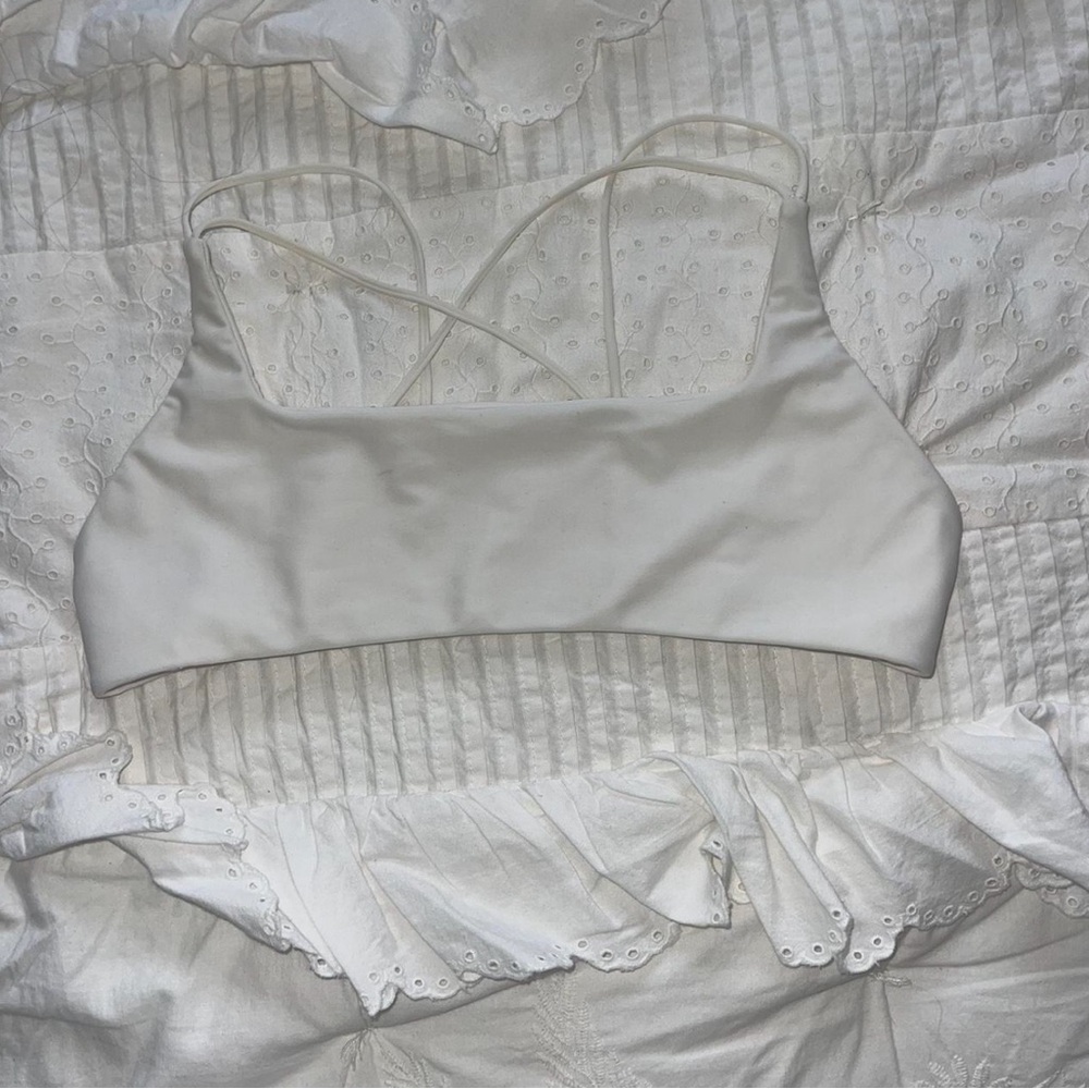 White Mikoh bikini top